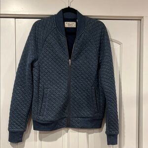 Original‎ Penguin Blue Quilted Bomber zip up Jacket small